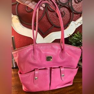 Dooney & Bourke Hot Pink All Leather Tote Bag